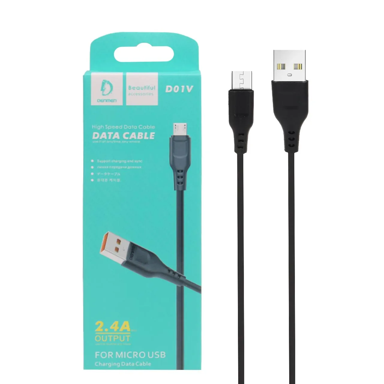 کابل شارژ دنمن میکرو مدل D01v (فست شارژ)